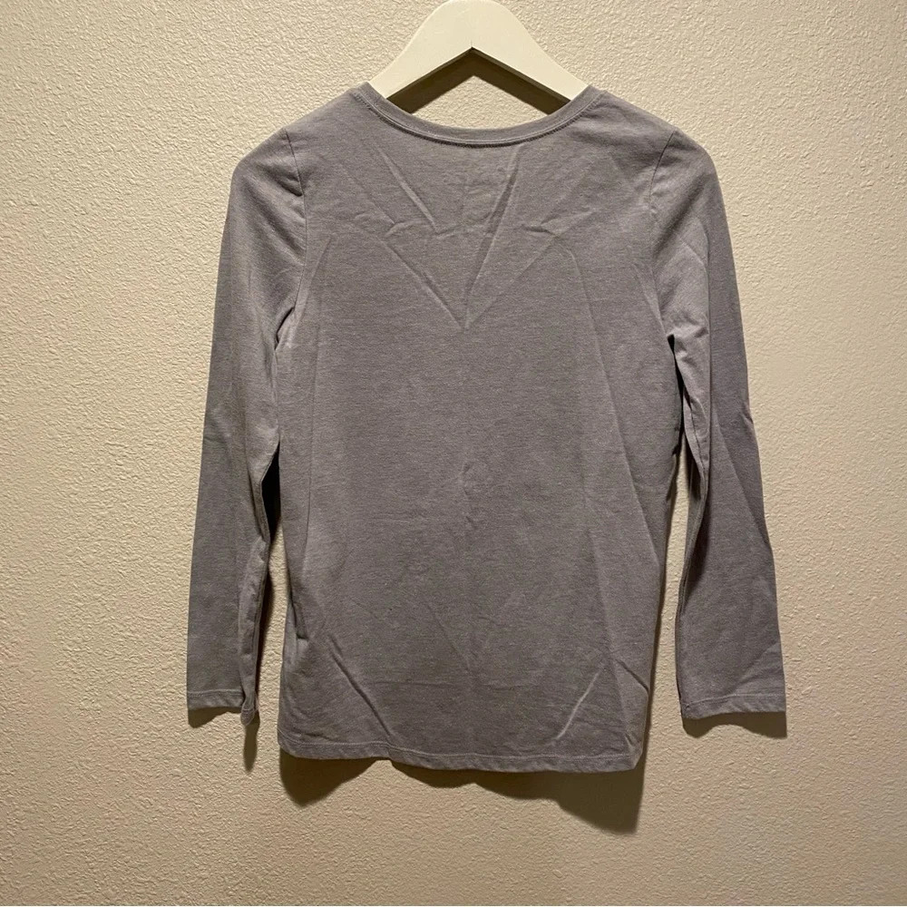 Christmas Elf shirt Longsleeve size large 10/12 holidays gray red‎ green